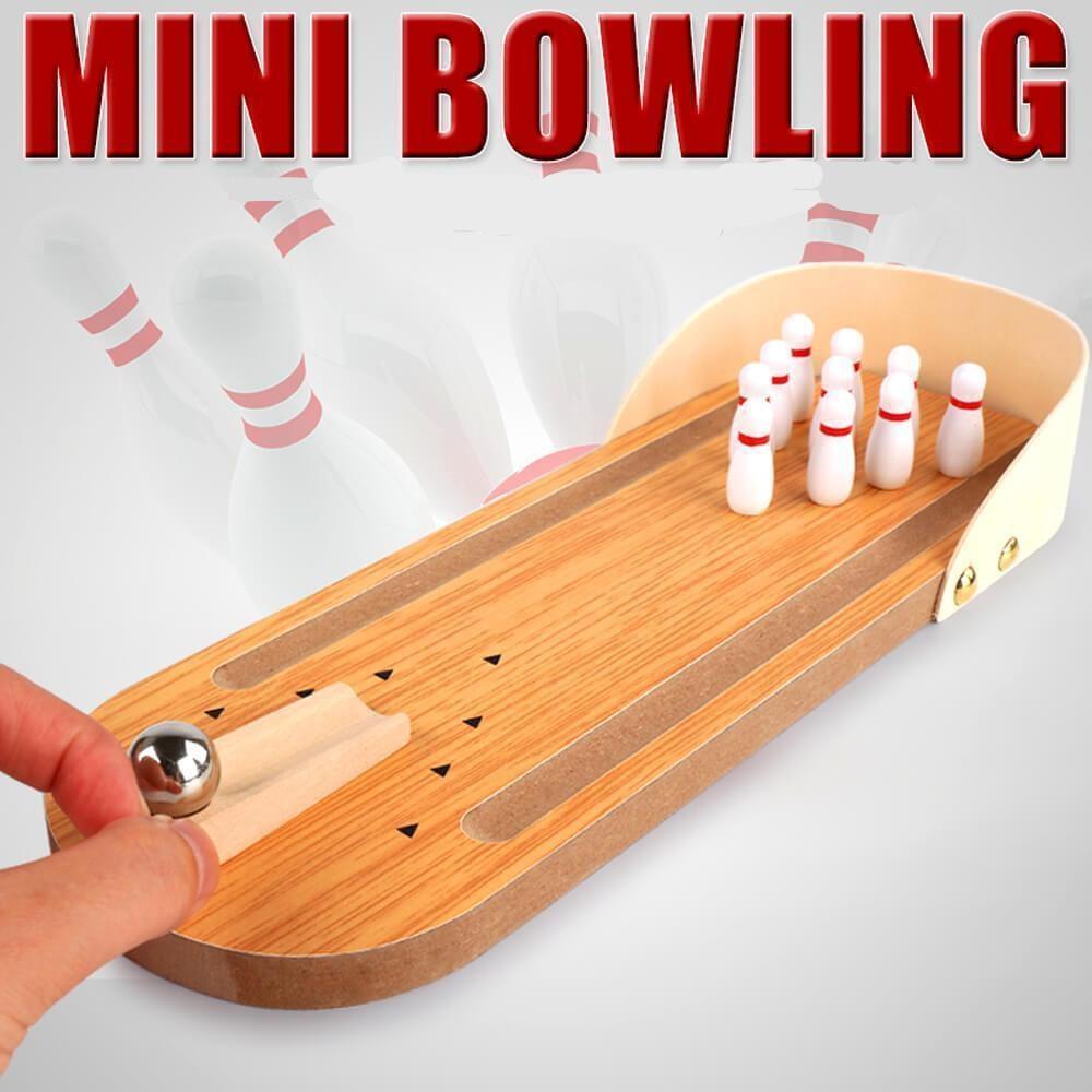 Zuhause Holz Mini Bowling Spiel Set