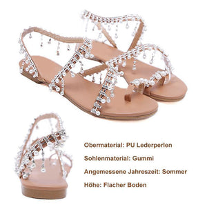 Mode Frauen Perlen Sandalen Schuhe
