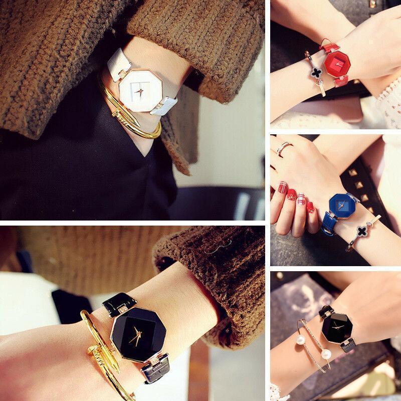Fashion Damen Raute Armbanduhr