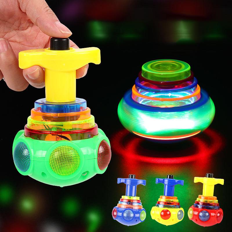 Musik Blinkendes Spinner Spielzeug mit Launcher🎁Bestes Weihnachtsgeschenk für Kinder
