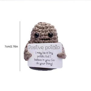 Lustiges Geschenk - Gestrickte positive Kartoffel
