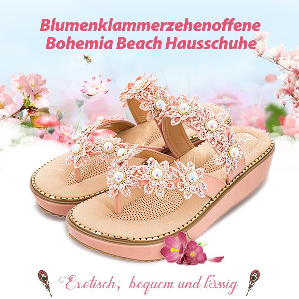 Blumenklammerzehenoffene Bohemia Beach Hausschuhe