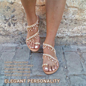 Mode Frauen Perlen Sandalen Schuhe
