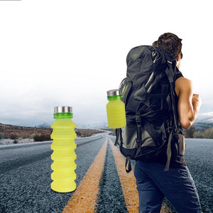 Faltbare einziehbare Wasserflasche, für Outdoor, Reisen, Camping und Wandern