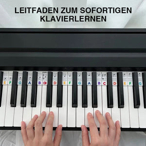 Abnehmbare Klaviertastatur Notenetiketten