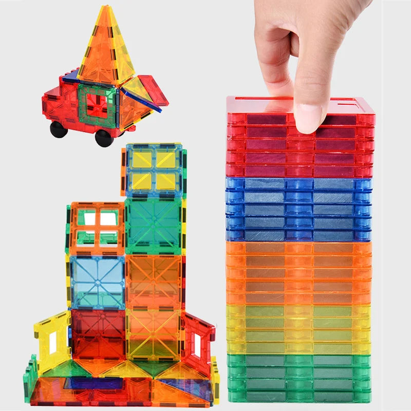 Pädagogisches buntes magnetisches Bausteinspielzeug für Kinder