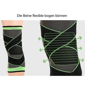 3D Design Kniestütze mit fixierbaren atmungsaktiven Kniebandage