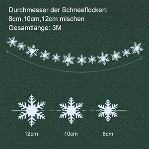 Dreidimensionaler Schneeflockenanhänger-Weihnachtsdekoration