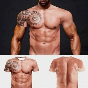 Muskel Tattoo Druck T-Shirt