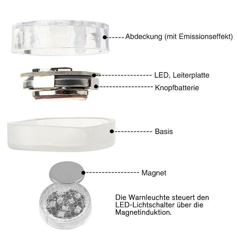 Universal Autotür LED-Öffnungswarnleuchte (2 Stück)