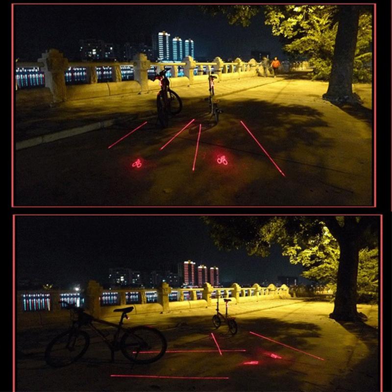 Fahrrad Laser Projektionsrücklicht