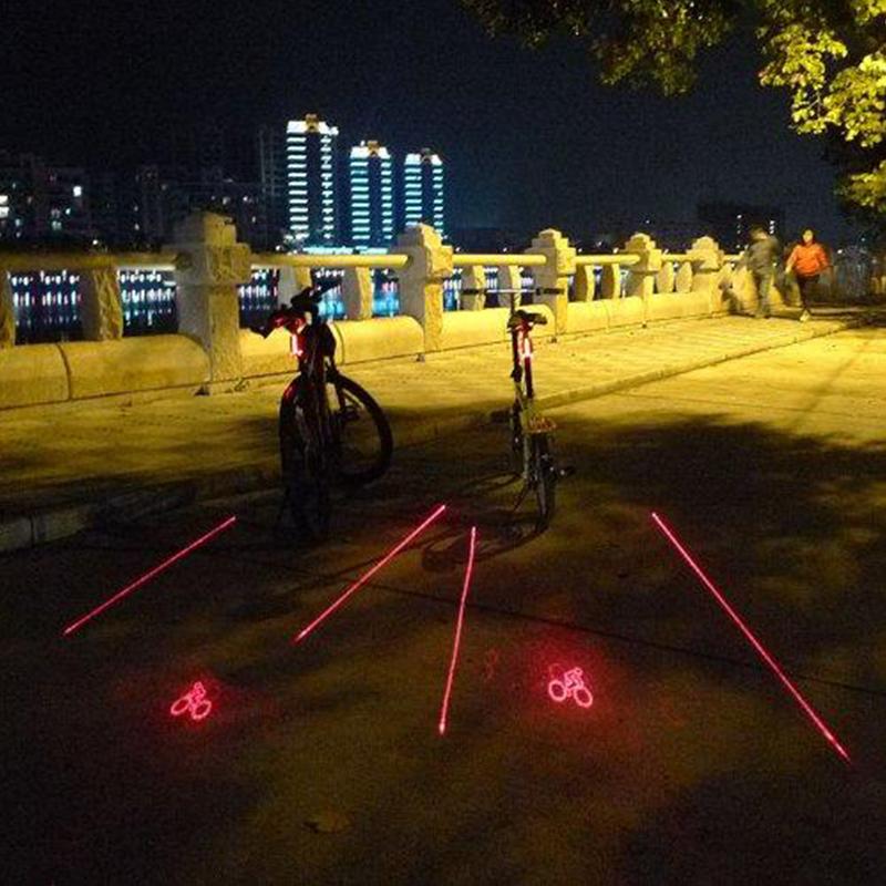 Fahrrad Laser Projektionsrücklicht