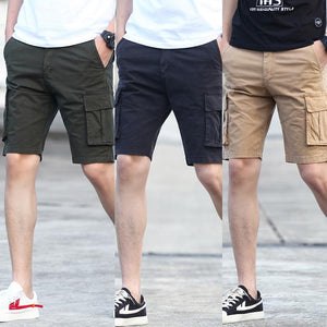 Herren-Multi-Pocket-Overalls-Shorts