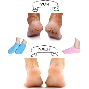 Feuchtigkeitsspendende Socken mit Gelfutter für die Fußpflege
