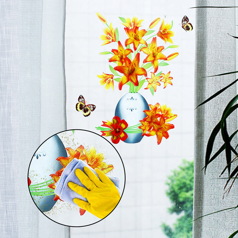 DIY Pflanzenvase Dreidimensionale Wandaufkleber