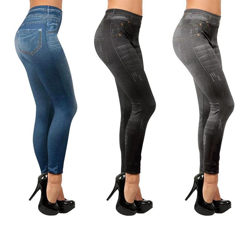 Elastische Slimming Jeans-Leggings